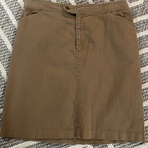 Lauren jeans co. by Ralph Lauren. Khaki skirt. Size 14 W.